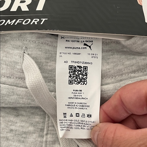 PUMA Short Youth 2 Pack All-Day Comfort Boys Black/Gray Size M-10/12 /Z5 - Picture 10 of 12